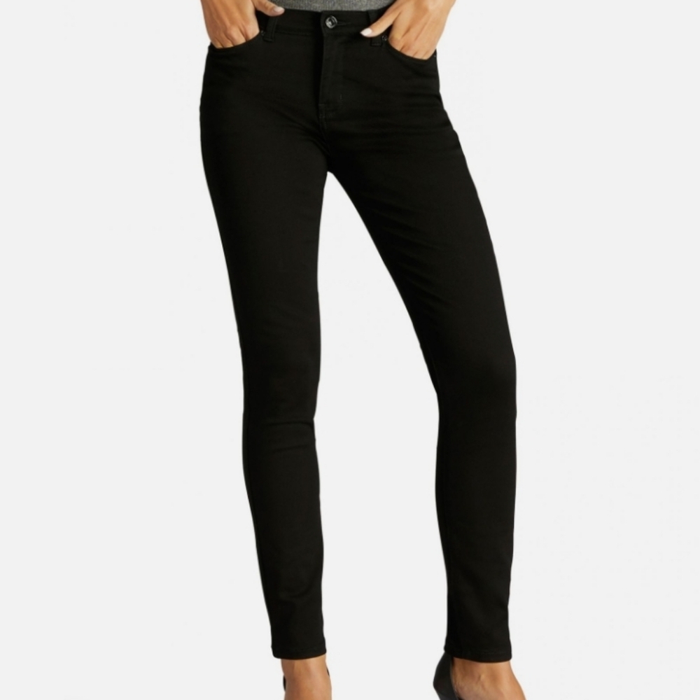 LEE Slim Fit Skinny Leg Mid Rise Black Sculpting Jeans Size 6 Medium